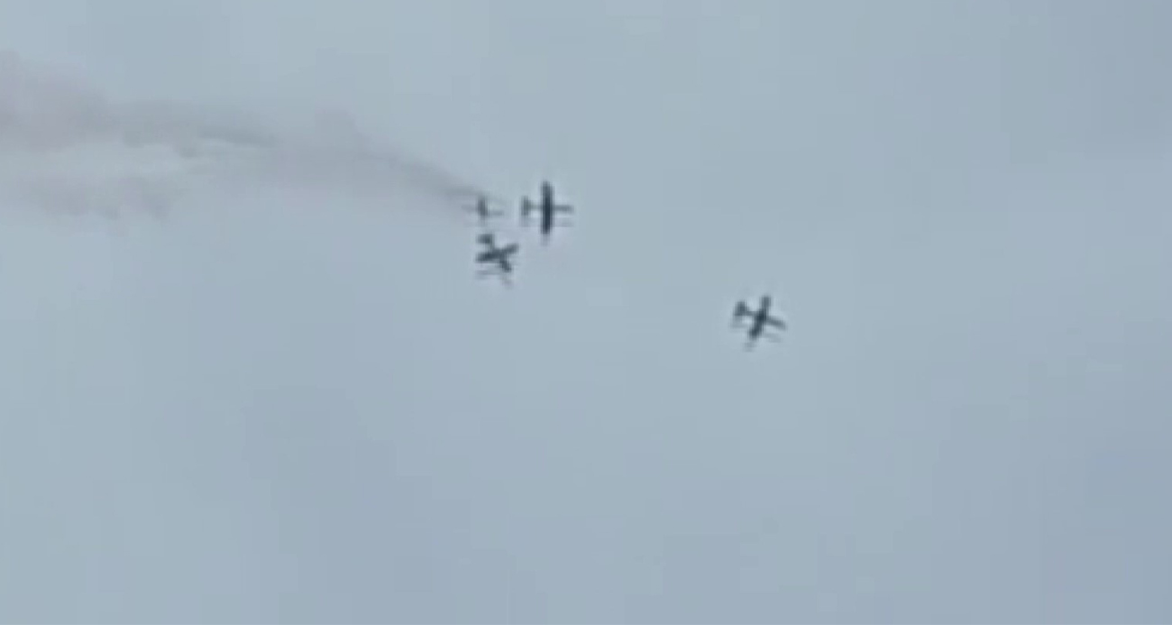 Havada dehşet anları!