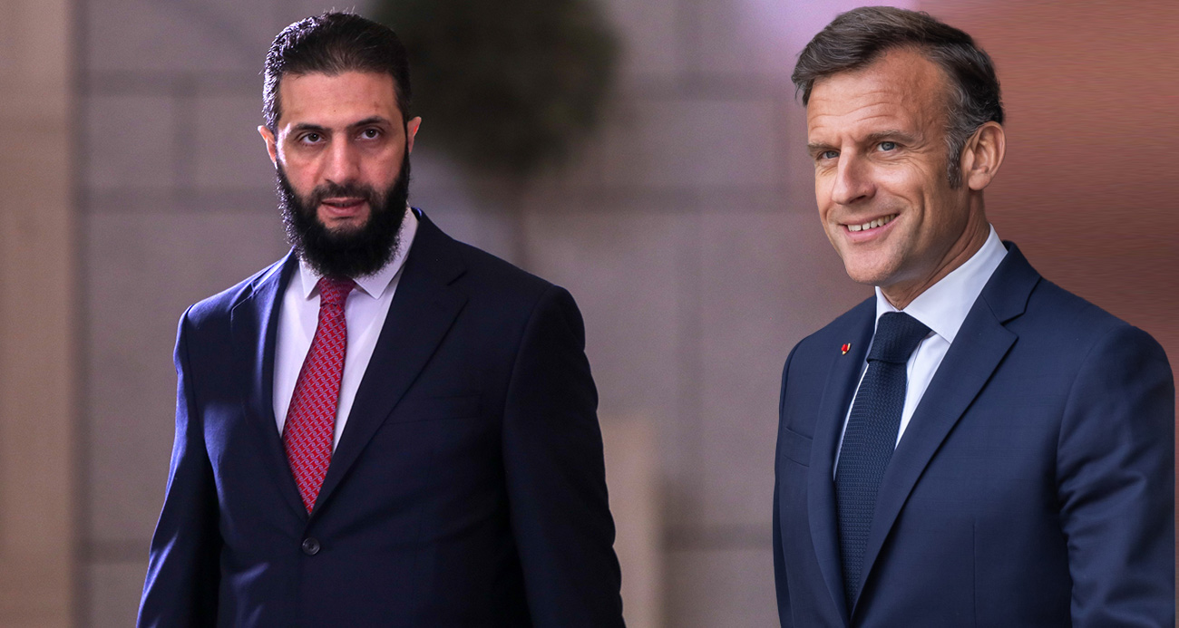 Suriye Devlet Başkanı eş-Şara ile Macron yarın Paris'te bir araya gelecek