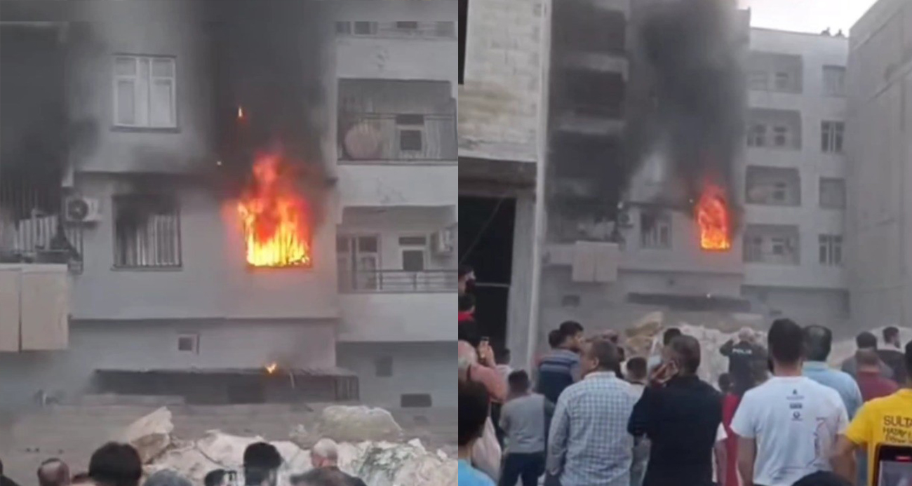 Şanlıurfa’da yangın paniği: Alev alev yanan daire küle döndü