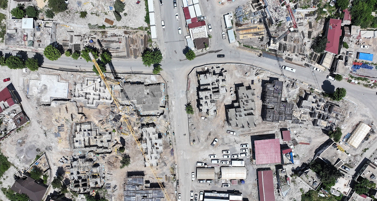 Kahramanmaraş’ın eski mahallelerinde deprem konutları yükseliyor