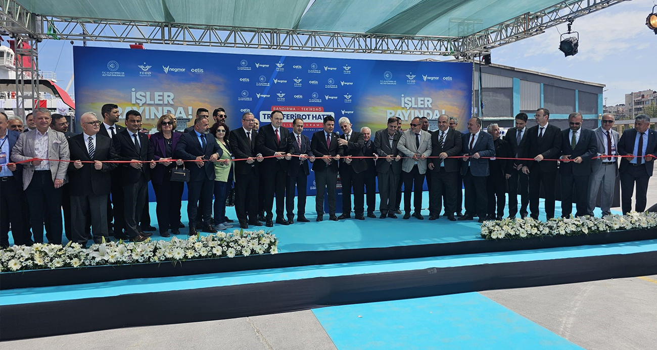 Bandırma-Tekirdağ Tren Feribot Hattı hizmete açıldı
