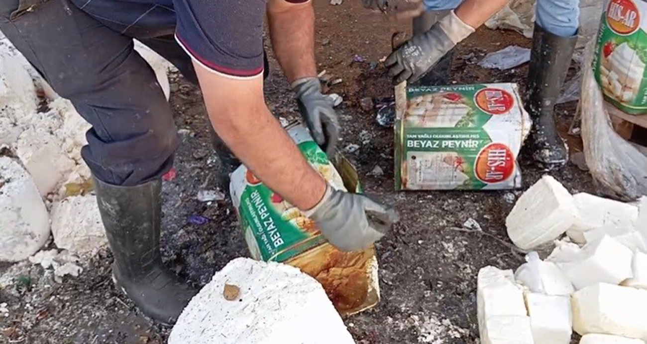 Bozuk peyniri vatandaşa yedirecekti