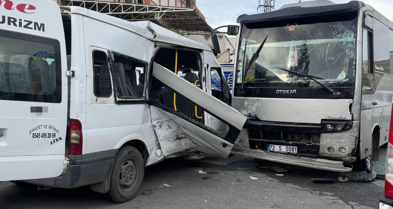Batman’da minibüs ile midibüs çarpıştı: 7 yaralı