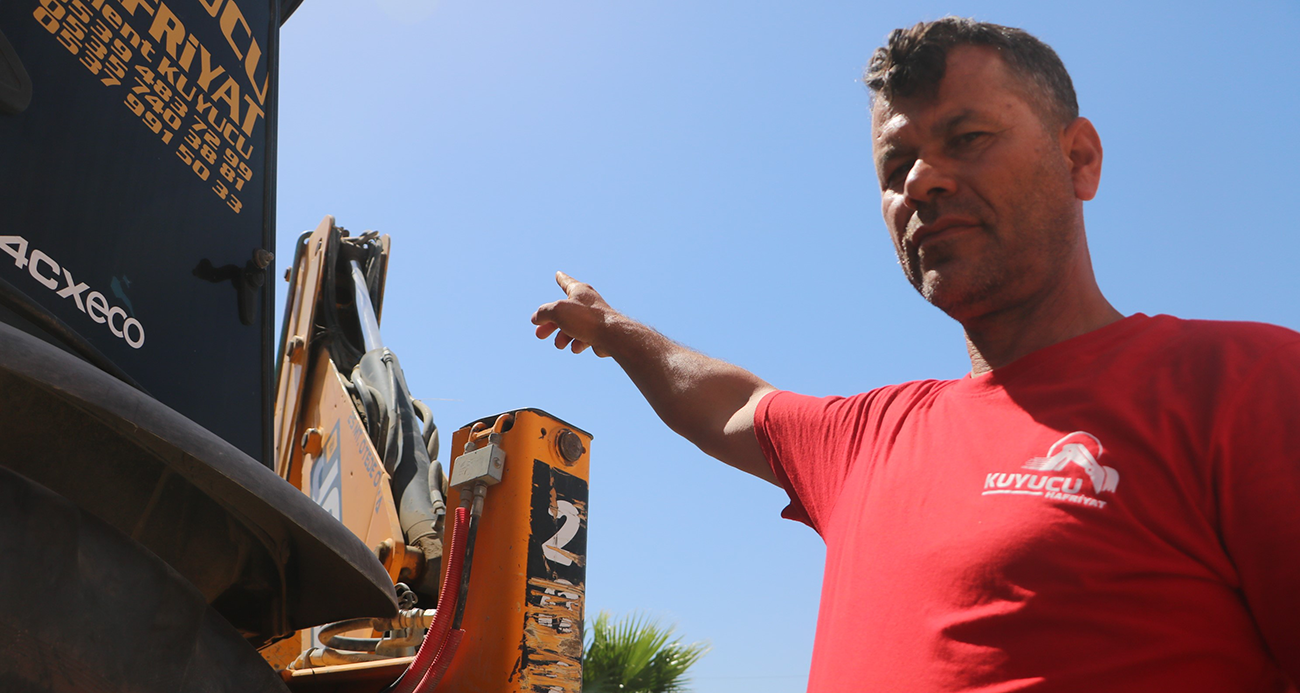 Binlerce liralık kaybı göze alan operatör, kumru yuvası bozulmasın diye 17 gündür kepçesine kontak vurmadı