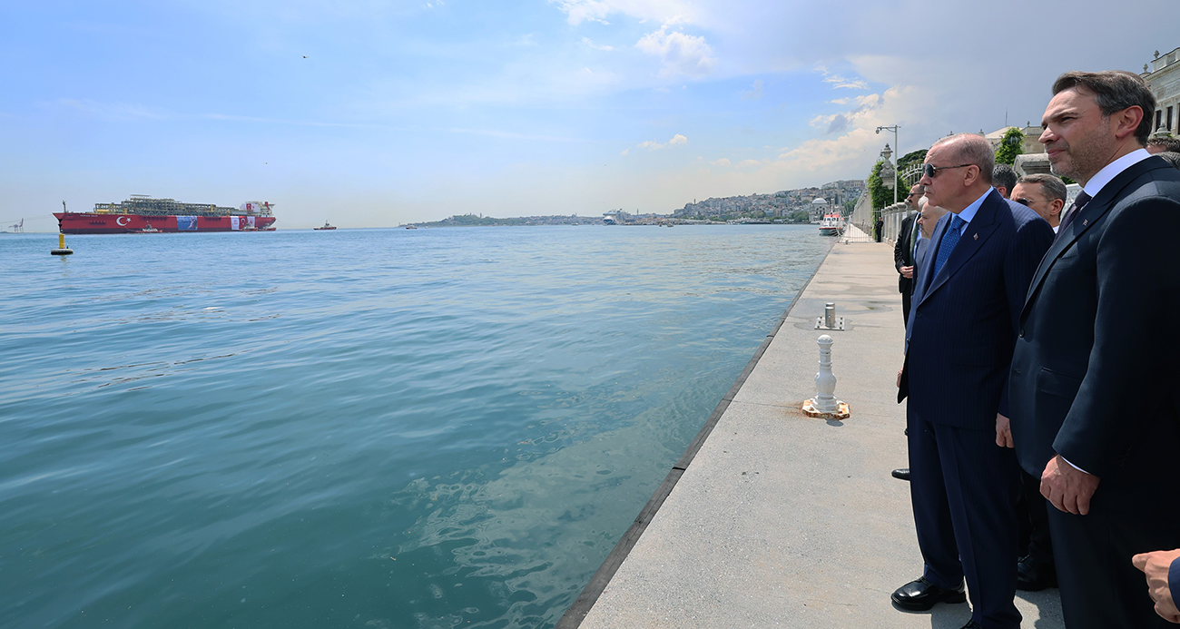 Erdoğan, ‘Osman Gazi’ platformunu Dolmabahçe’den uğurladı