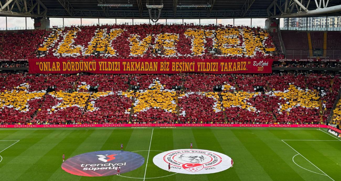 Galatasaray taraftarından, şampiyonluğa özel koreografi