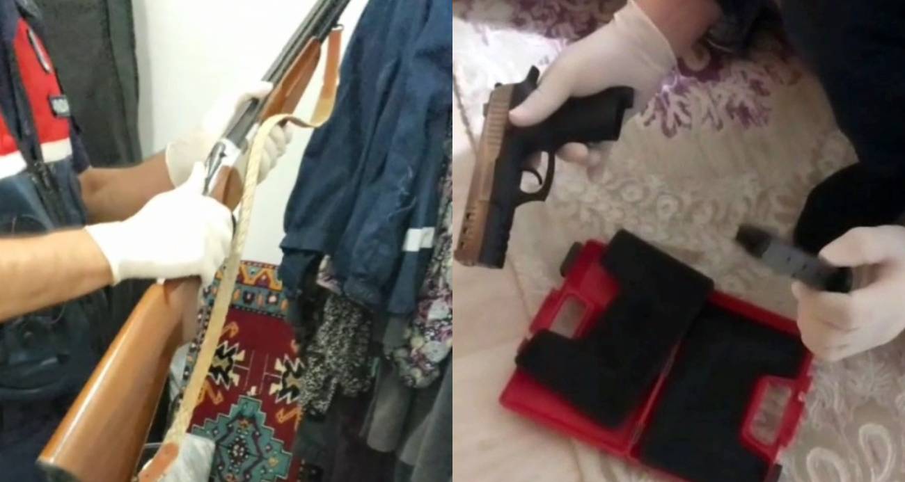 Aksaray’da magandaların evinden cephanelik çıktı