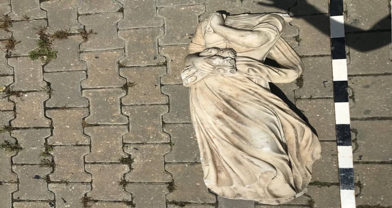 Edirne’de başsız heykel operasyonu: 3 şüpheli hakkında işlem başlatıldı