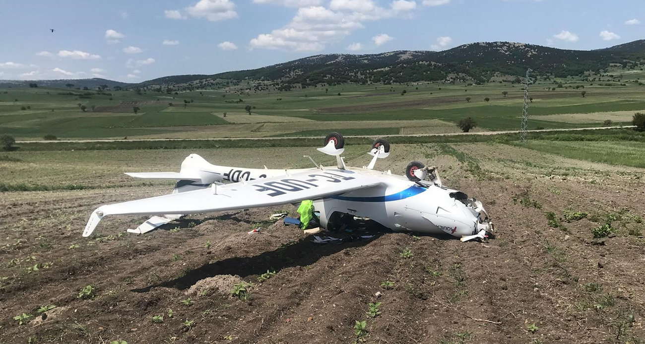 Bilecik’te uçak kazası