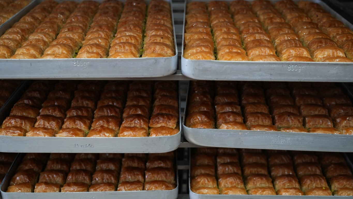 Gaziantep’te baklavacıların bayram mesaisi başladı