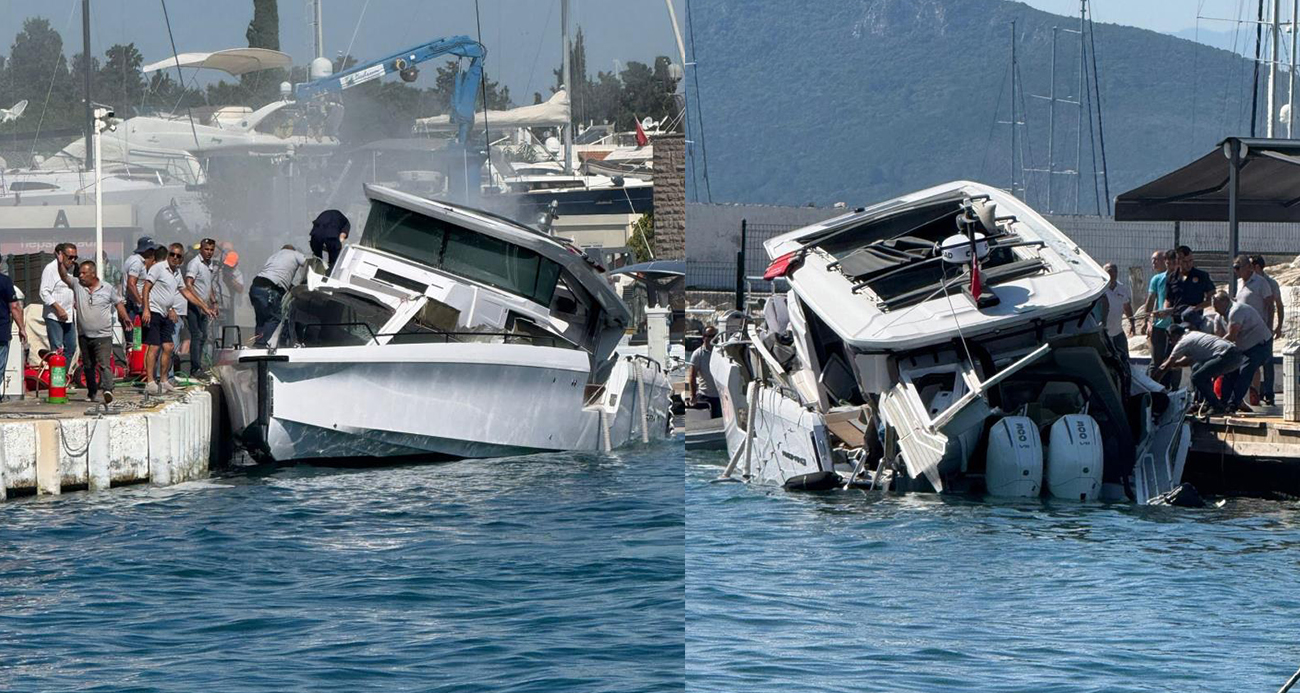 Bodrum’daki marinada patlama: 3 yaralı