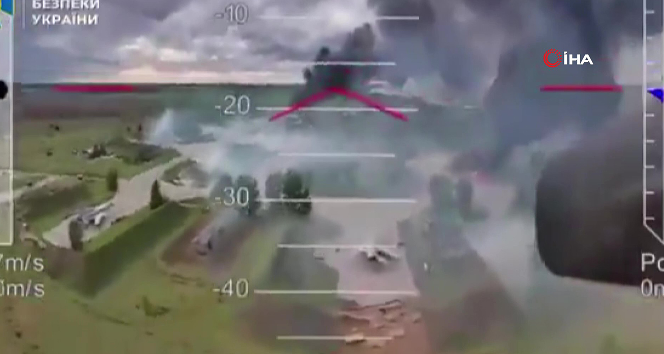 Ukrayna, Rus askeri hava üssüne yönelik saldırıdan yeni görüntü paylaştı