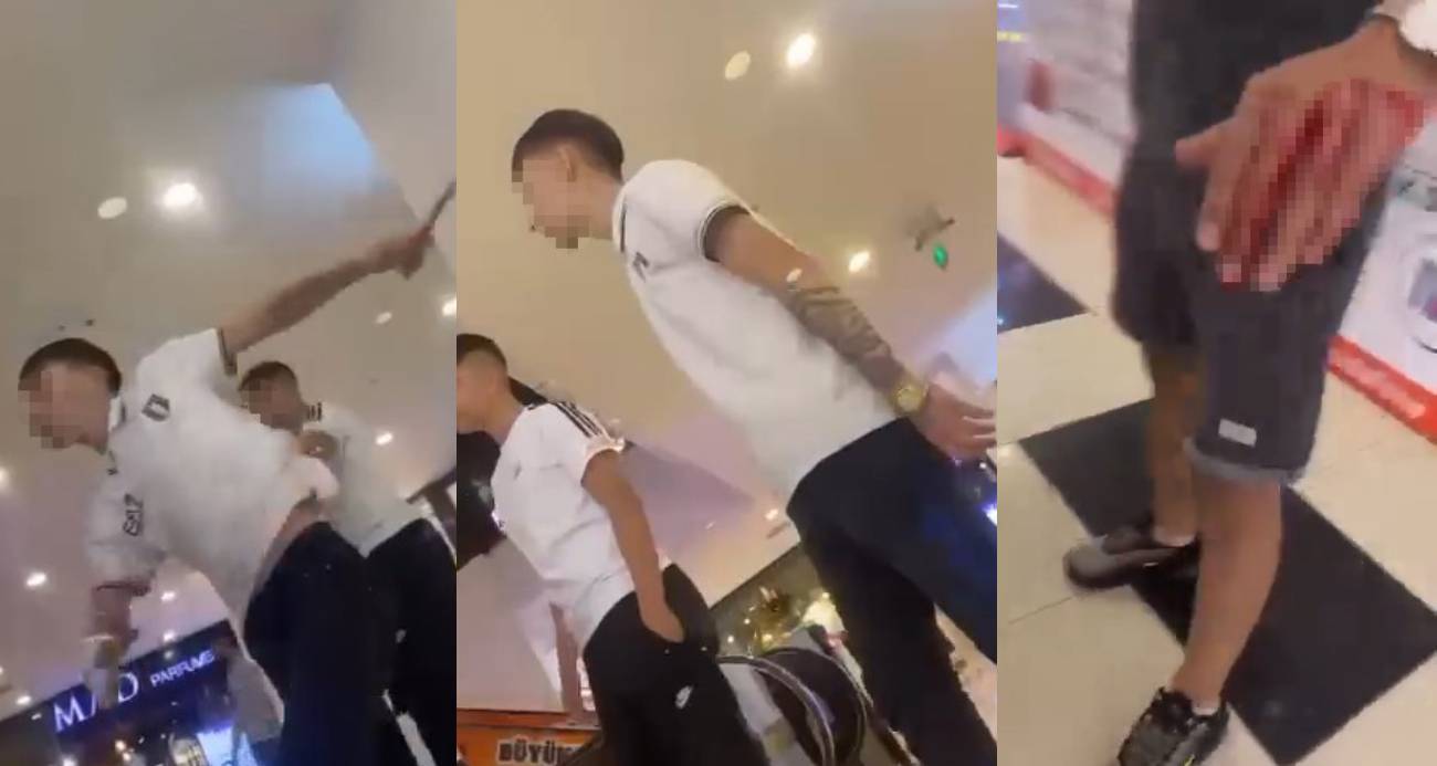 AVM’de dehşet anları: "Çıkartırsam gırtlağına sallarım"