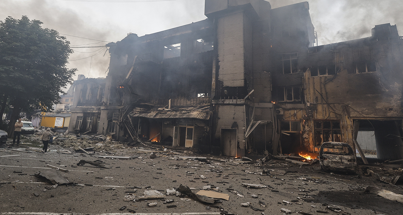 Rusya, Kiev'e savaşın başından bu yana en büyük saldırılardan birini gerçekleştirdi