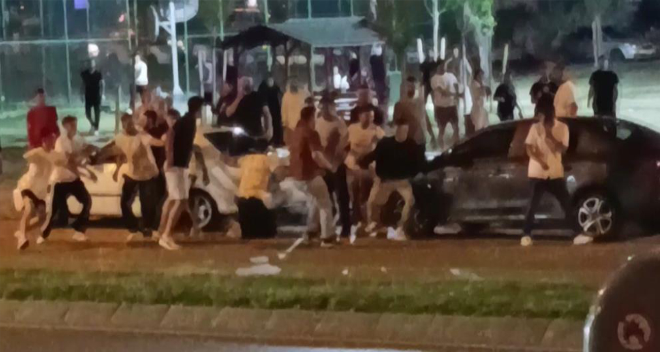 Edirne’de gençler arasında yumruklu kavga