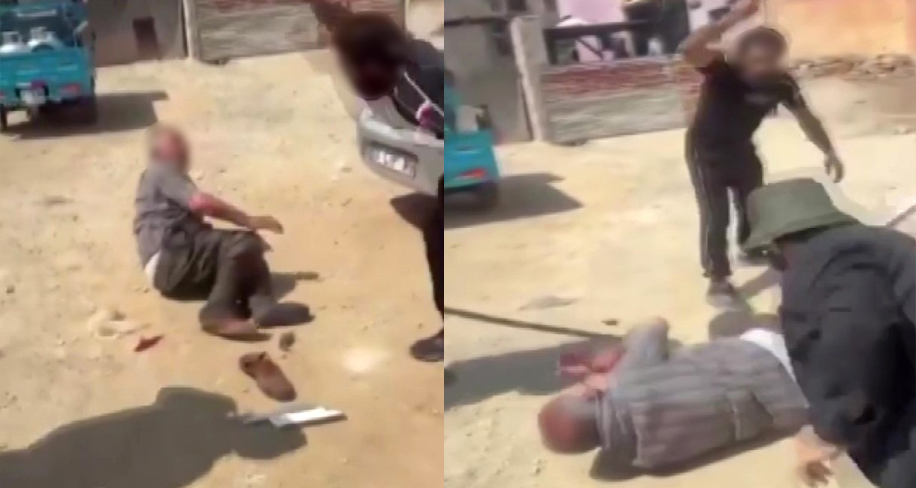 Adli kontrolle serbest kalmıştı, yeni görüntüleri çıktı: Yaşlı adamı da sopayla dövmüş