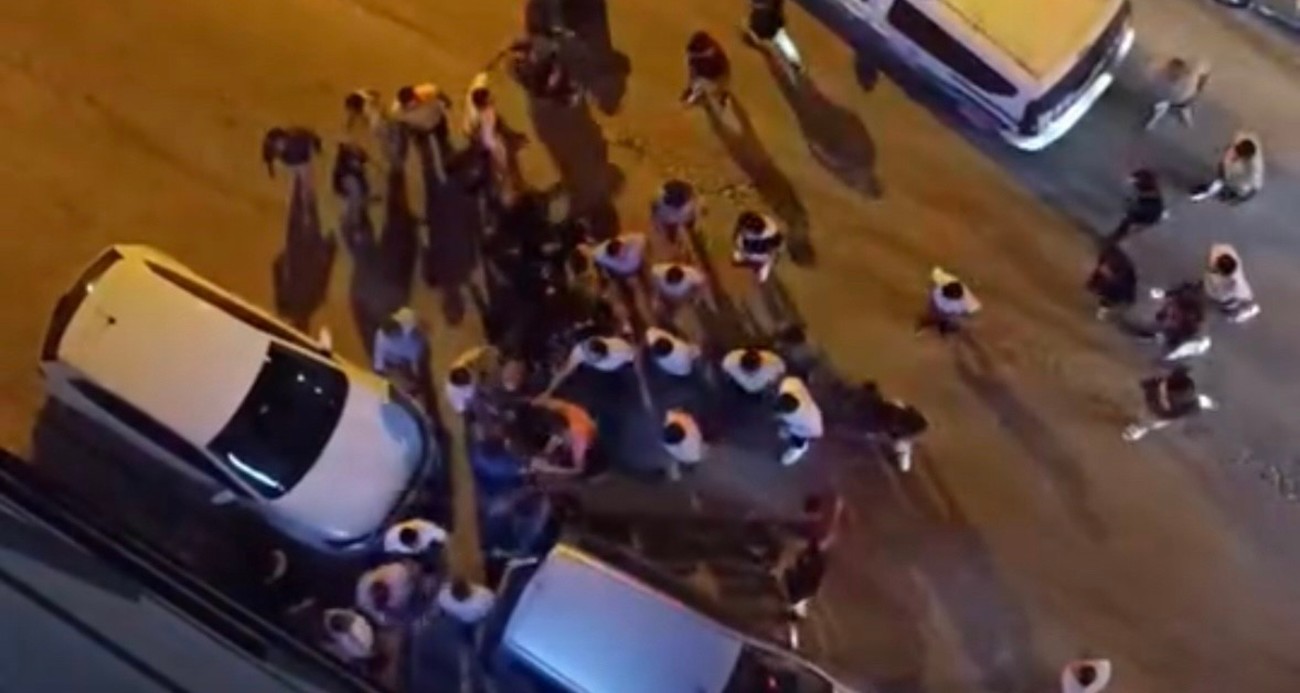 Taşlı sopalı kavga kamerada