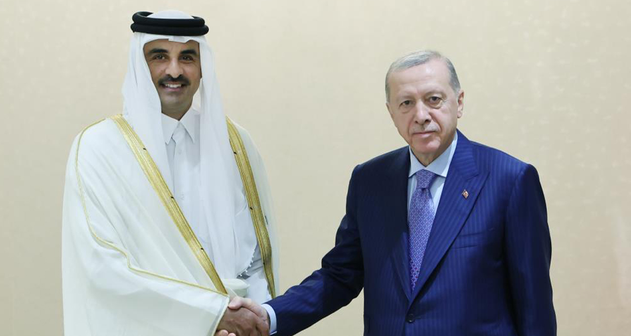 Cumhurbaşkanı Erdoğan, Katar Emiri Al Sani ile görüştü