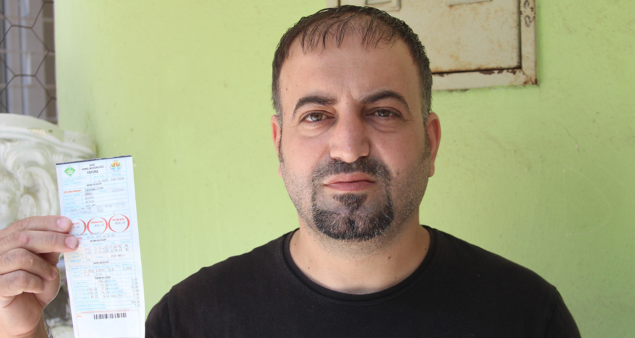 Adana’da eve 4 bin 500 TL su faturası geldi: "Havuzum olsa böyle bir fatura gelmezdi"