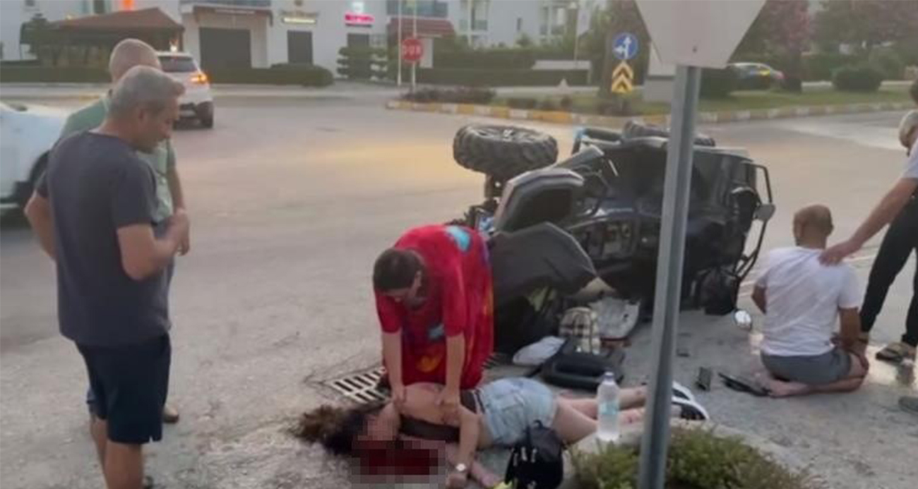 Antalya’da ATV takla attı: 1’i ağır 2 yaralı