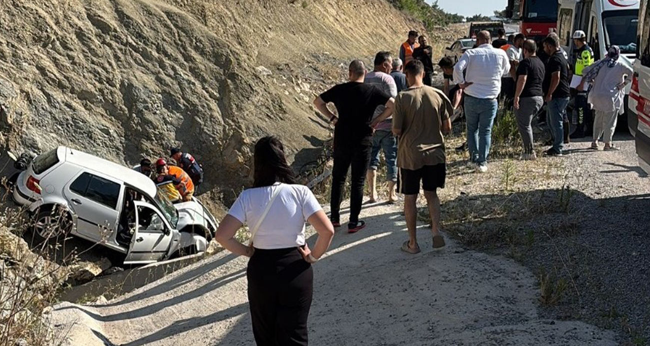 Kontrolden çıkan araç menfeze savruldu: 1 ölü, 2 yaralı