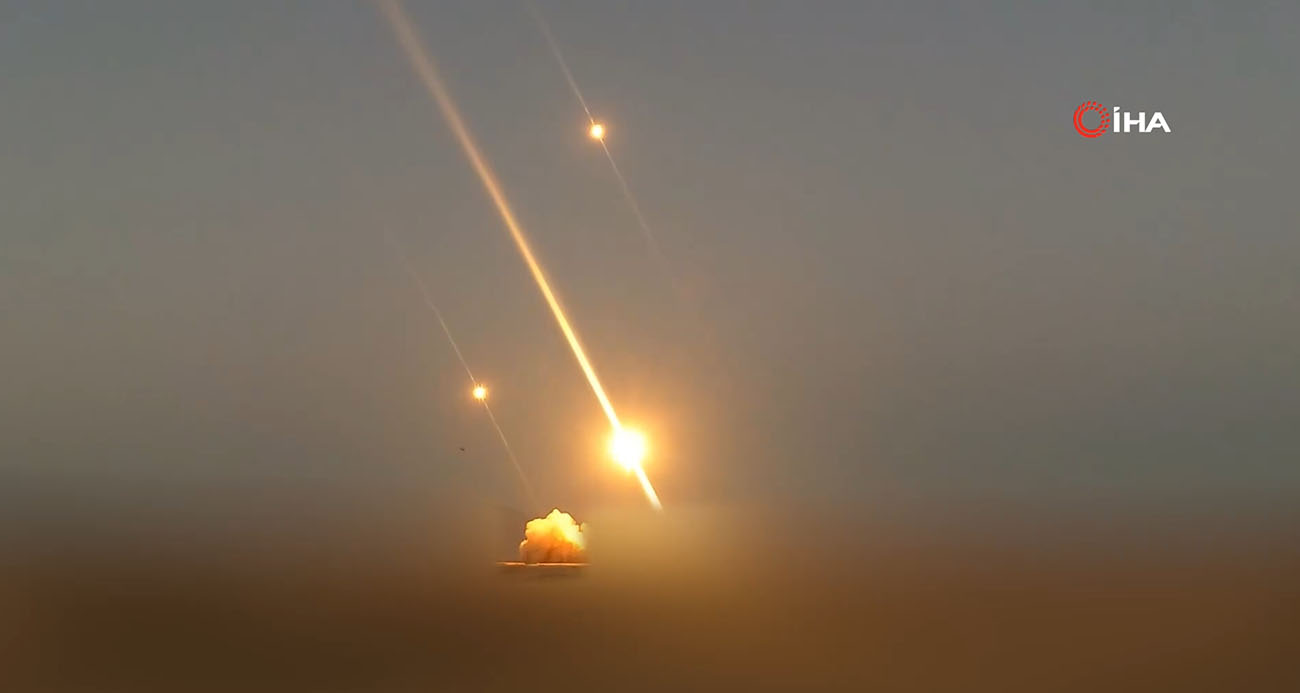 İran, İsrail’de komuta merkezine füze ateşlediği anların görüntülerini paylaştı