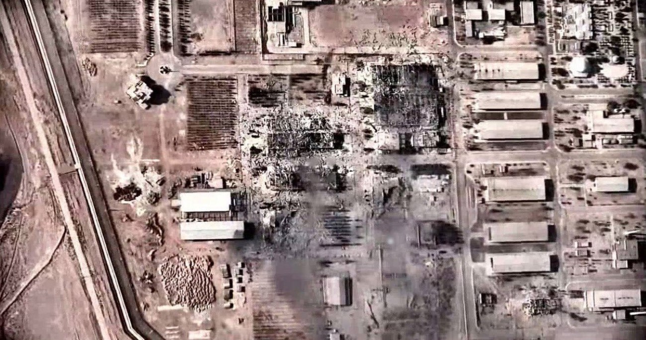 İsrail ordusu, hedef aldığı İsfahan nükleer tesisinin görüntüsünü paylaştı