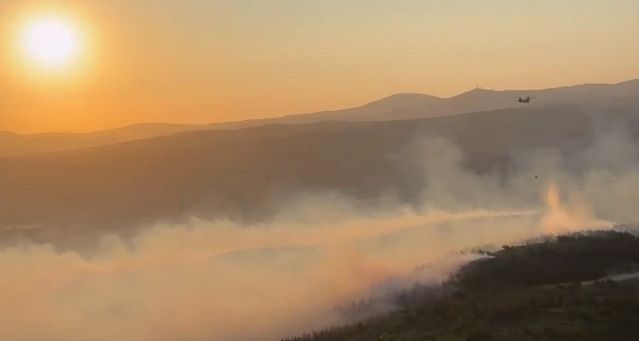 Manisa’daki orman yangınına müdahale tüm hızıyla devam ediyor