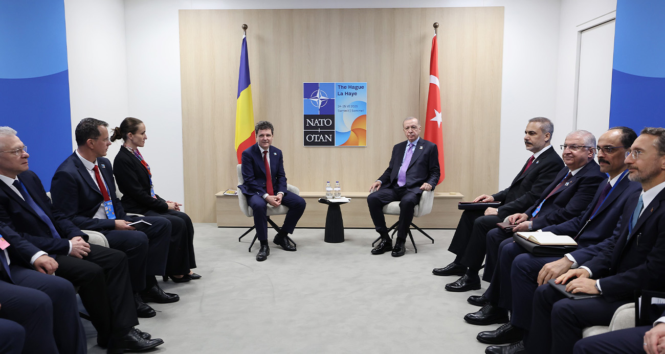 Cumhurbaşkanı Erdoğan, Romanyalı mevkidaşı Nicusor Dan ile görüştü