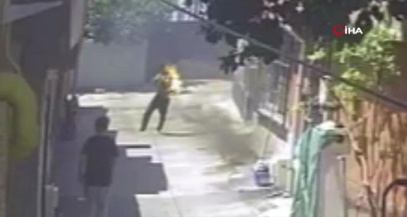 Amca yeğenini yakmıştı: O anların görüntüsü ortaya çıktı