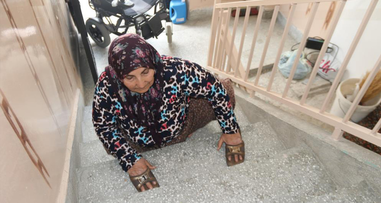 63 yıldır sürünen Hatice teyzenin yürek yakan dramı