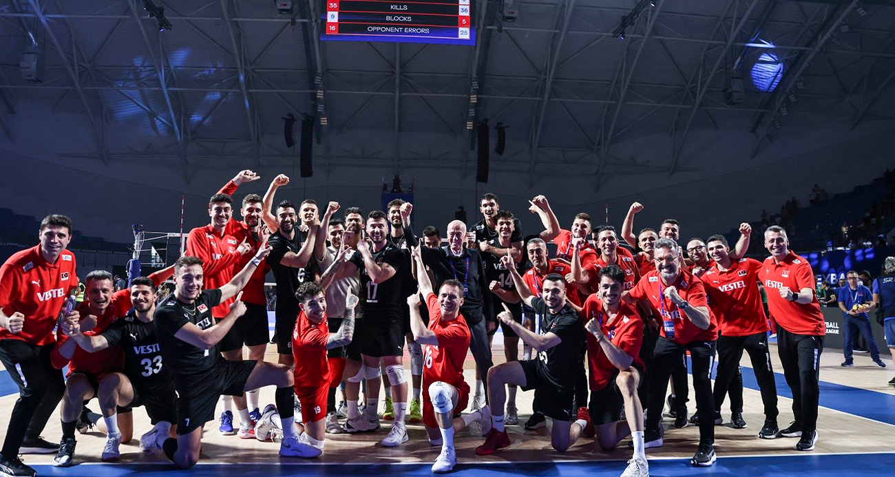 A Milli Erkek Voleybol Takımı, Bulgaristan’ı 3-0 mağlup etti