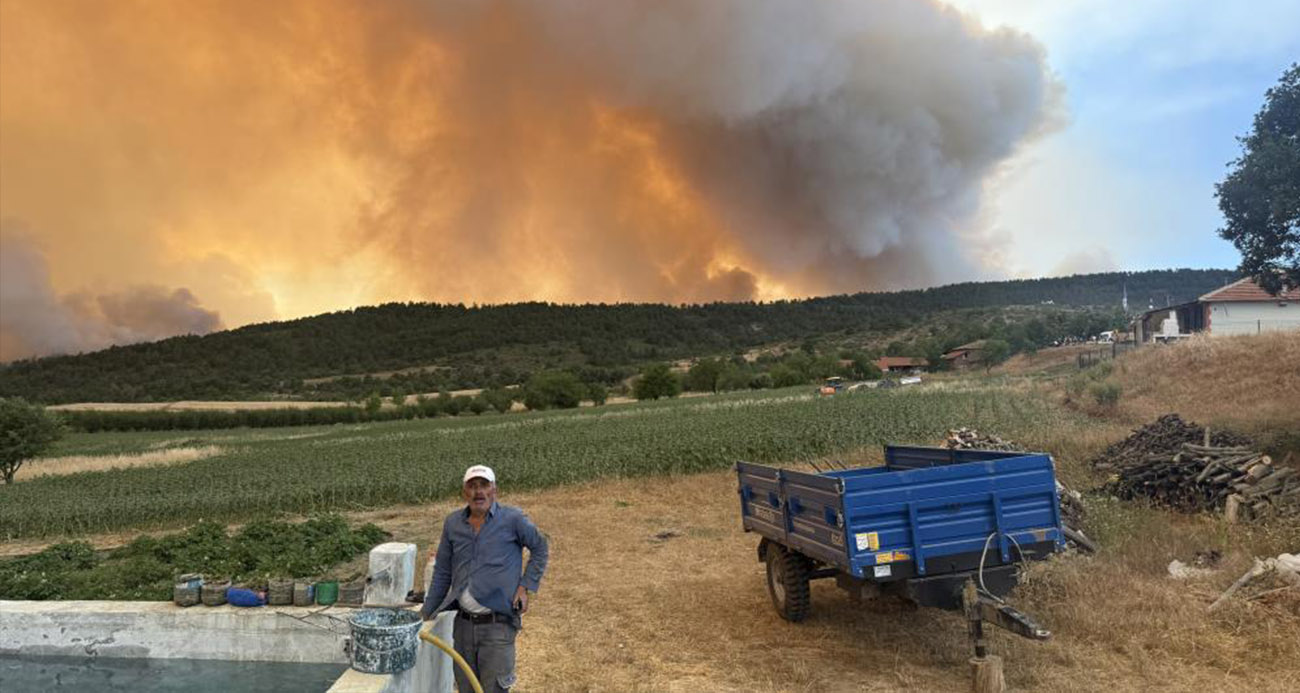 Bilecik’teki orman yangınında bir köy kül oldu