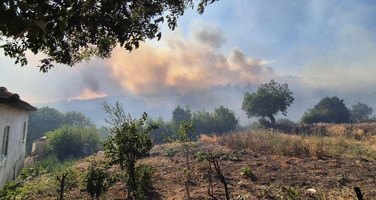 Kepsut’taki orman yangını köyü tehdit ediyor