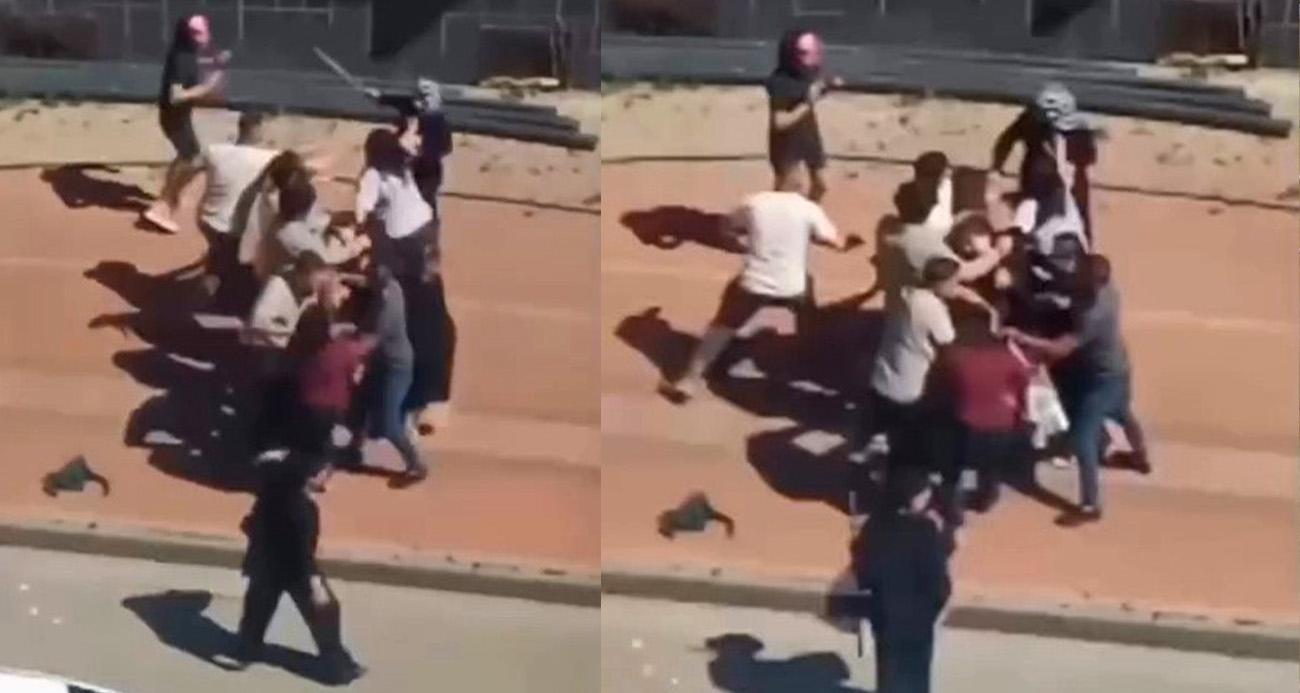 Çocukların kavgasına aileler karıştı: Kadınlar saç baş birbirine girdi