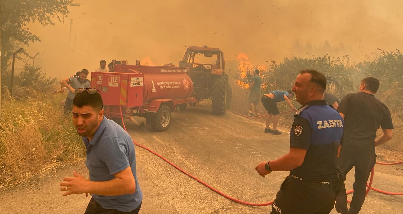 Menderes’te evler tahliye ediliyor
