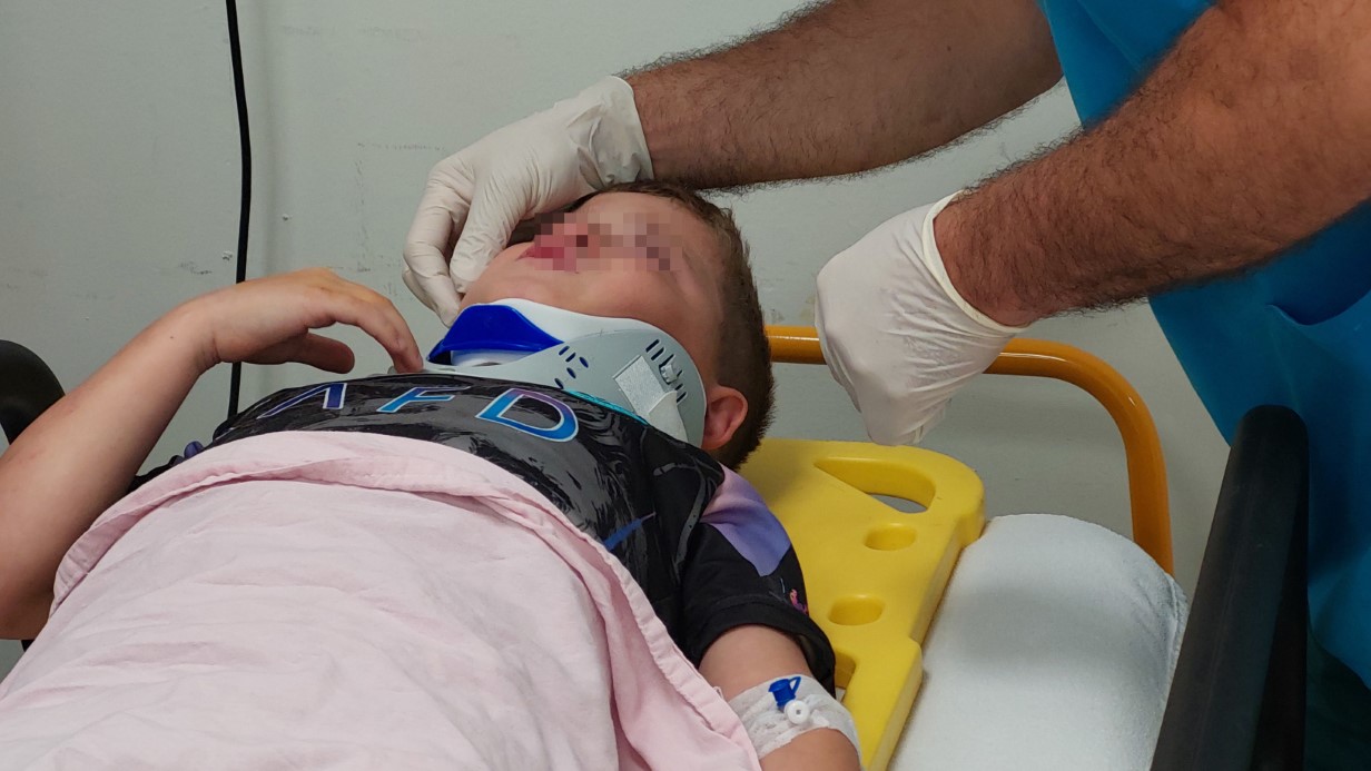 Park halindeki kamyonet hareket ederek 8 yaşındaki çocuğa çarptı