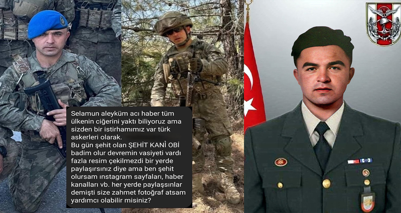 Ordulu şehidin vasiyeti: "Şehit olursam fotoğraflarım her yerde paylaşılsın"