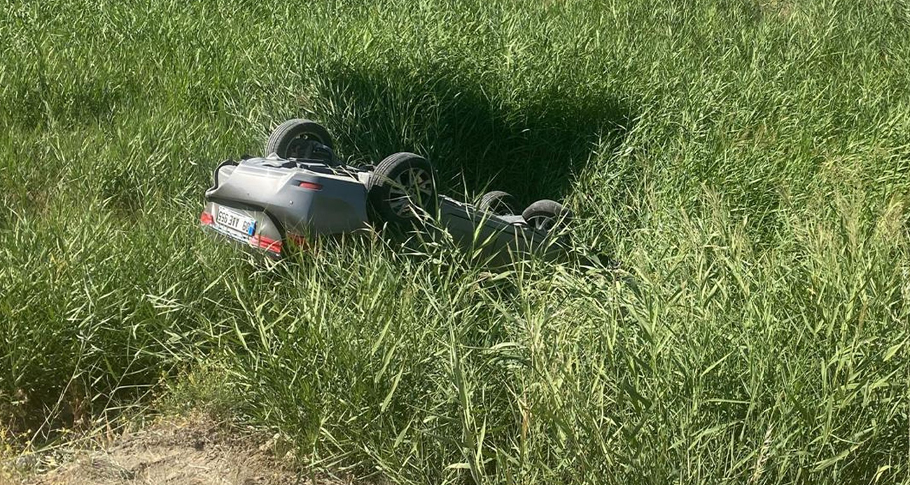 Kırıkkale’de otomobil takla attı: Aynı aileden 5 yaralı