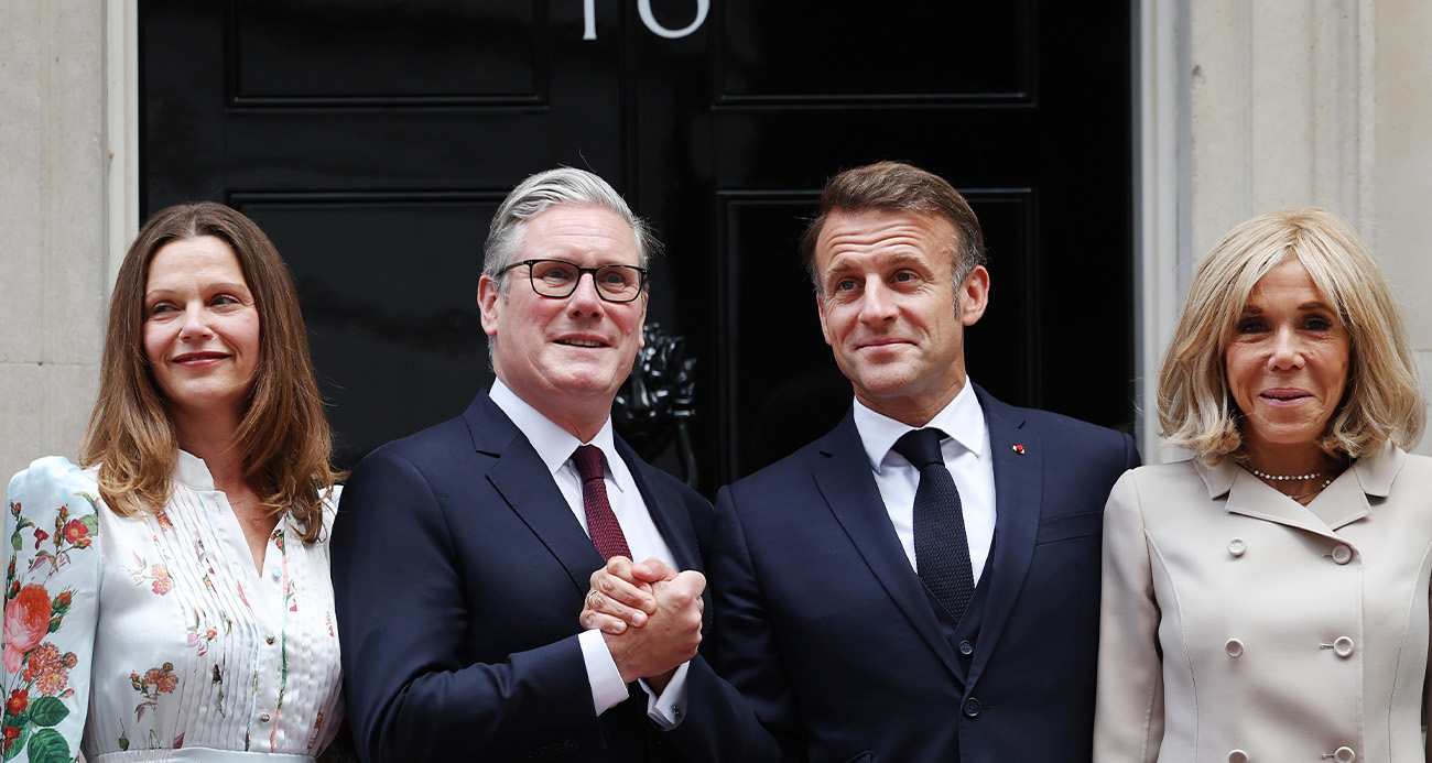 Fransa Cumhurbaşkanı Macron ile İngiltere Başbakanı Starmer ile görüştü