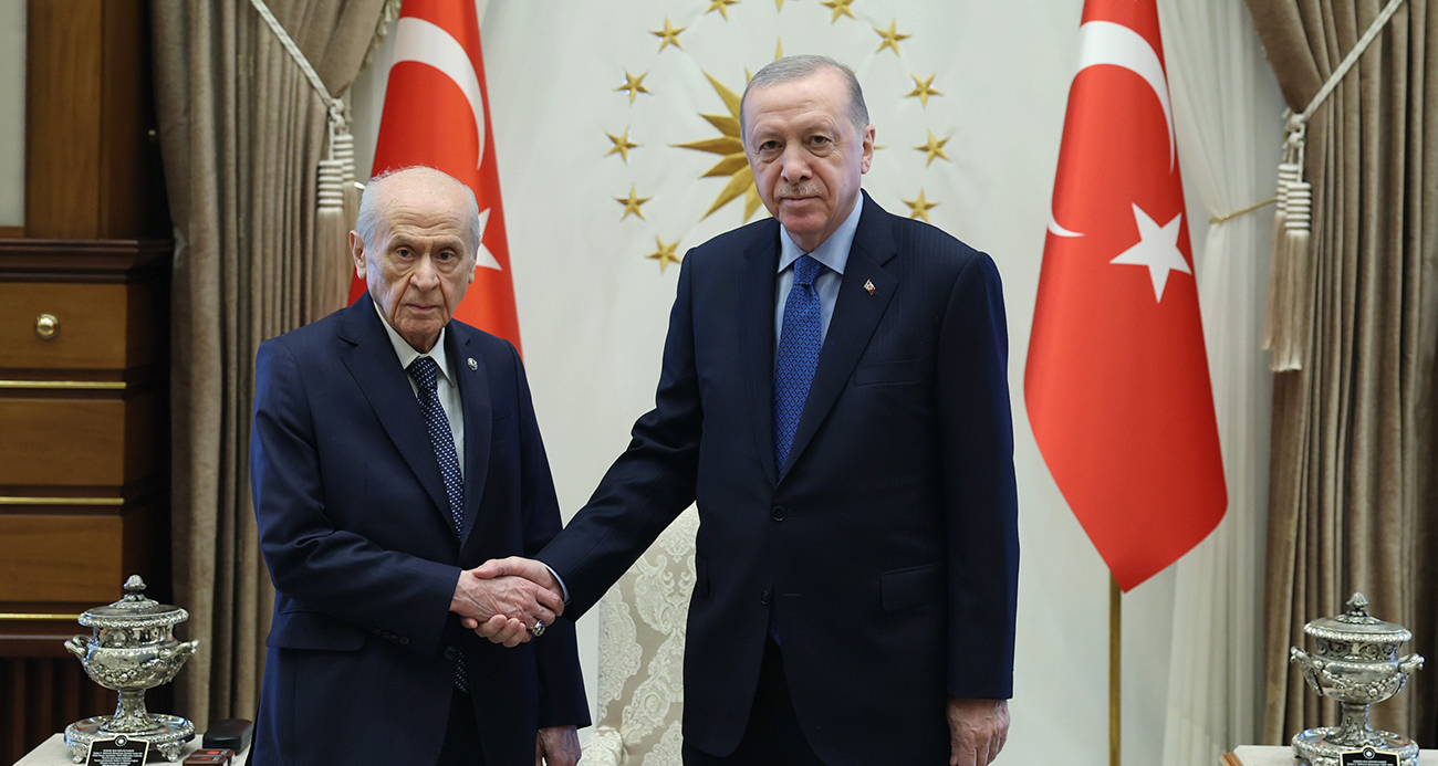 Cumhurbaşkanı Erdoğan, MHP Genel Başkanı Bahçeli ile görüştü