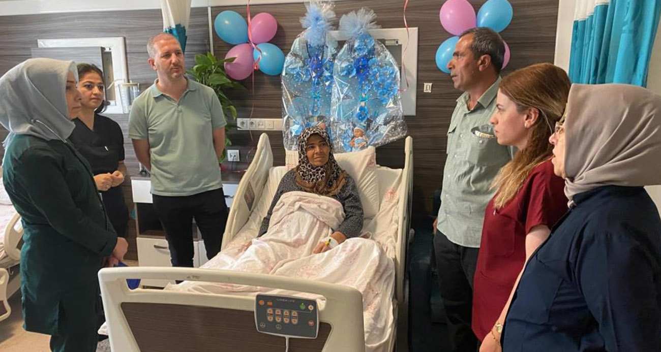 Şanlıurfa’da 53 yaşındaki kadın ikiz bebek dünyaya getirdi