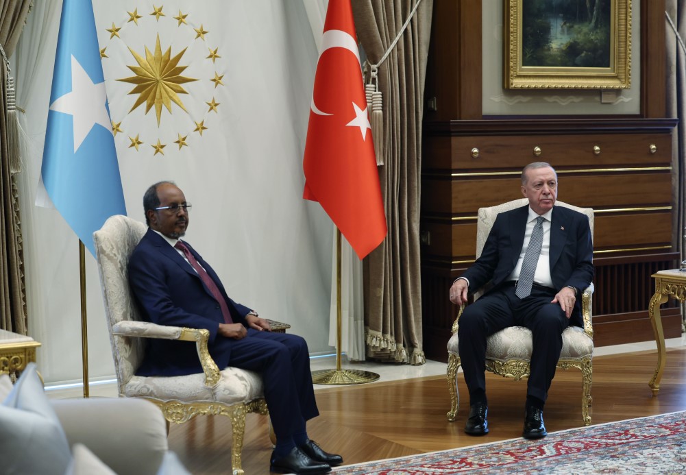 Cumhurbaşkanı Erdoğan, Somali Cumhurbaşkanı Mahmud ile görüştü