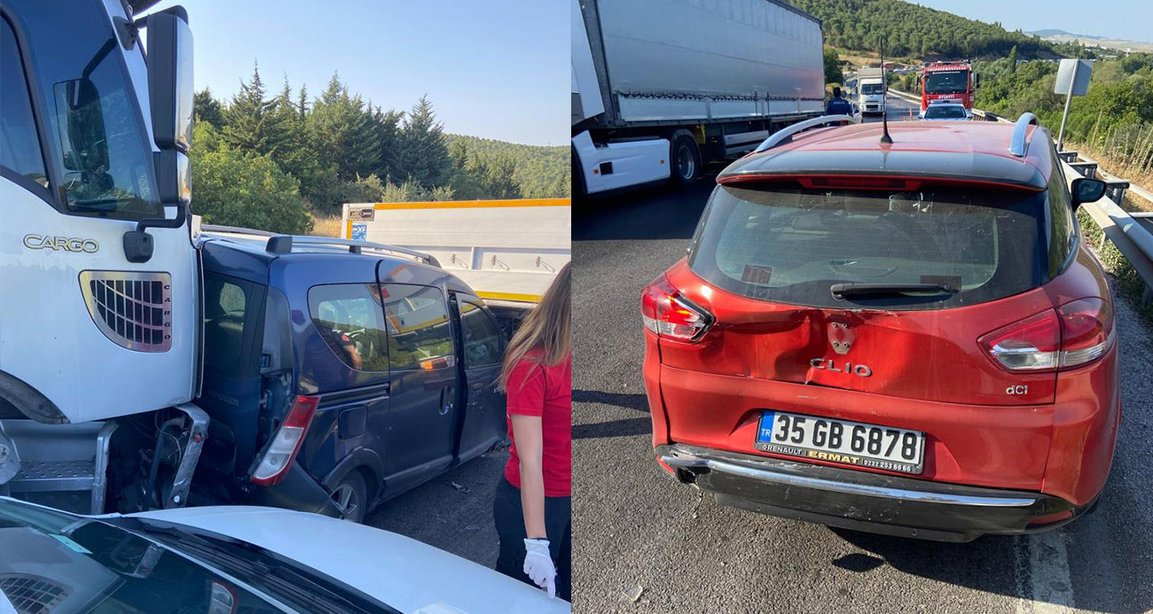 Balıkesir-Bursa Karayolu’nda zincirleme kaza: 6 araç birbirine girdi