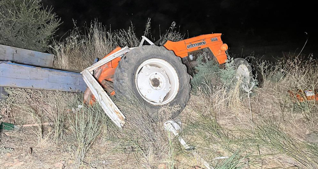 Hafriyat kamyonu traktöre arkadan çarptı: 1 ölü, 1 yaralı