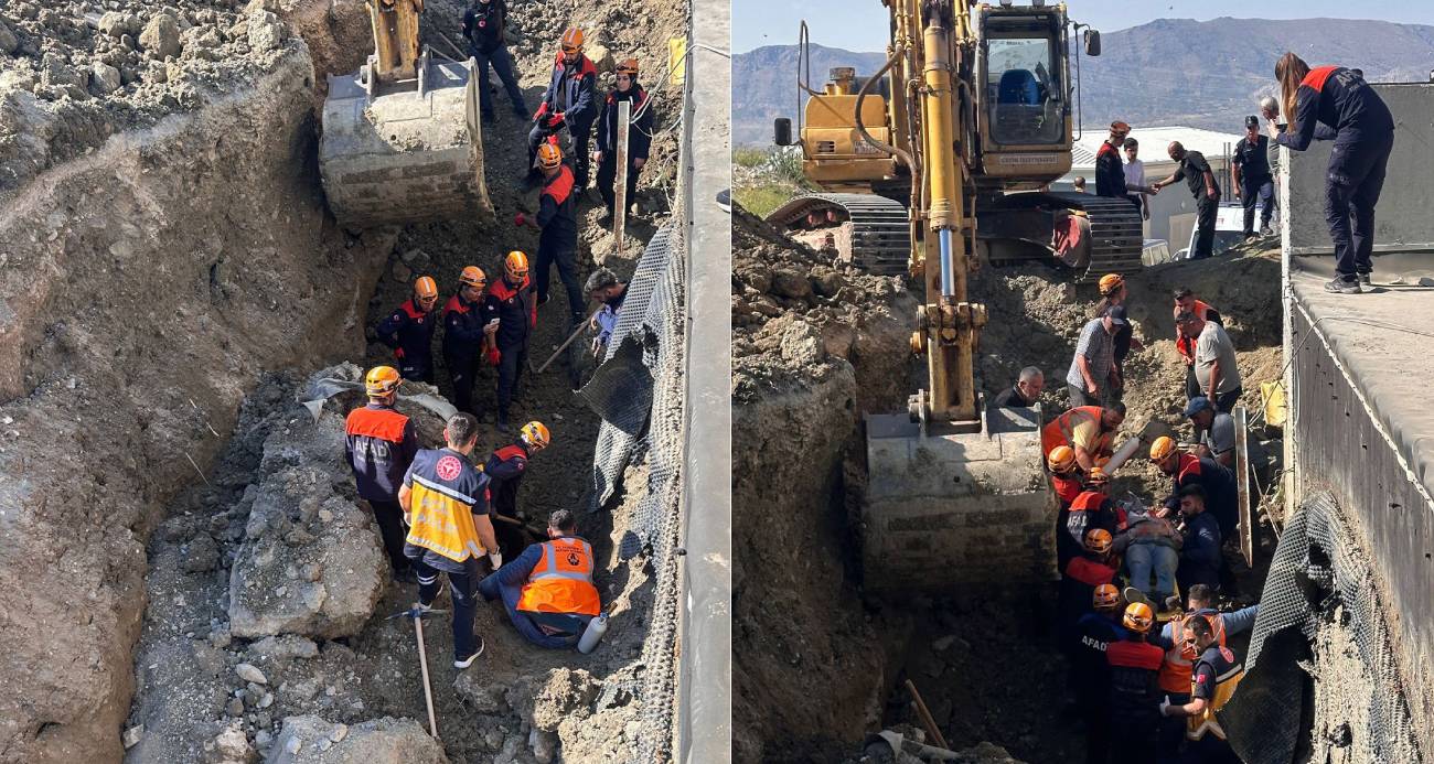 Tünel çevresinde toprak kaydı, 2 işçi göçük altında kaldı