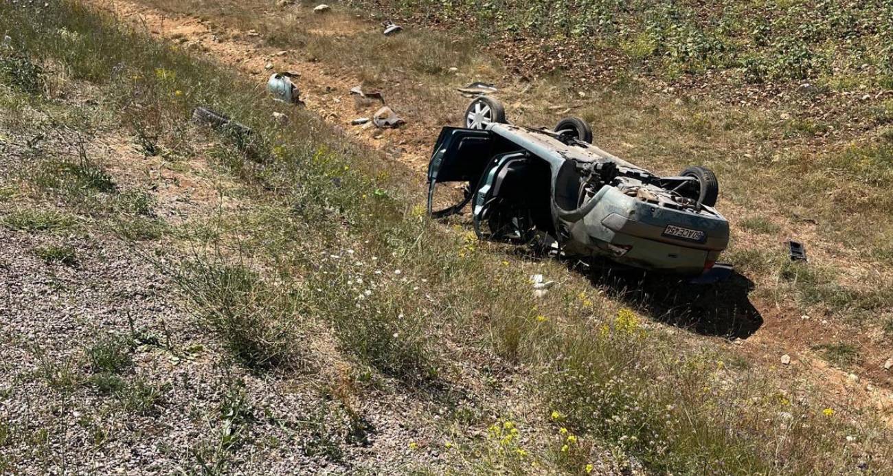 Otomobil şarampole uçtu: 1 yaralı