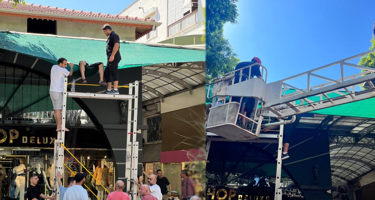 Balkondan düştü, tente hayatını kurtardı