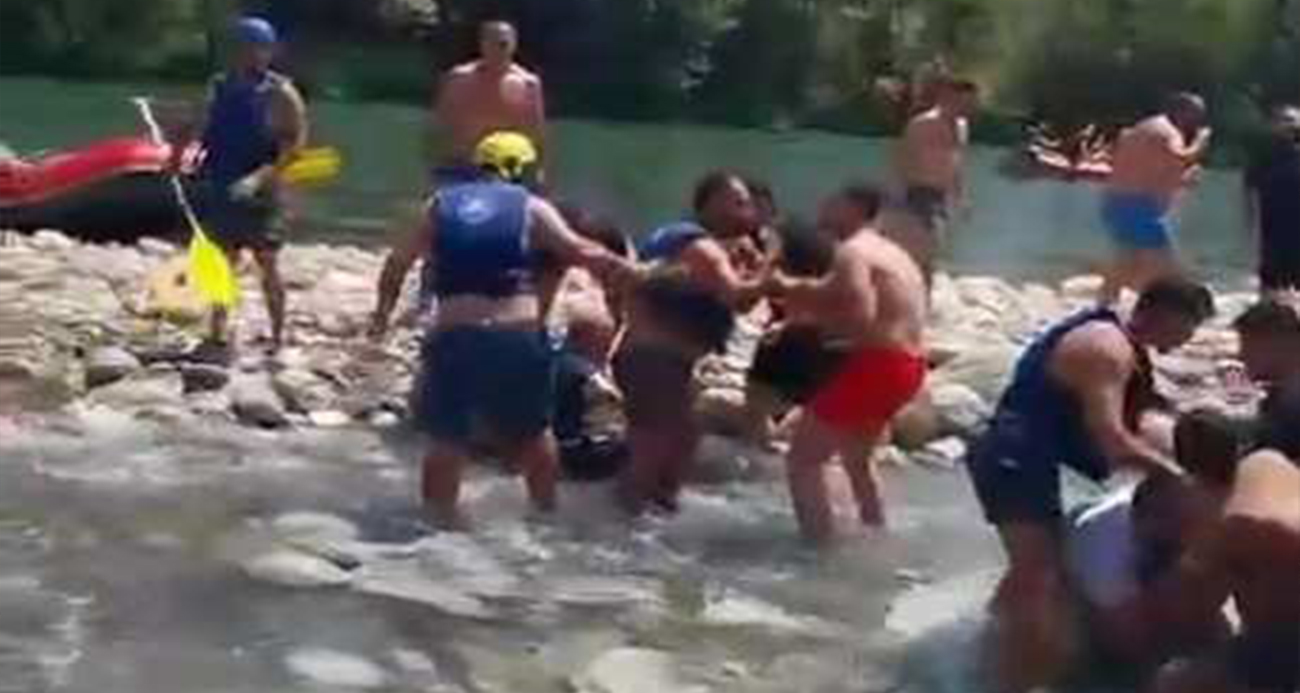 Rafting merkezinde can yeleği giyme tartışması