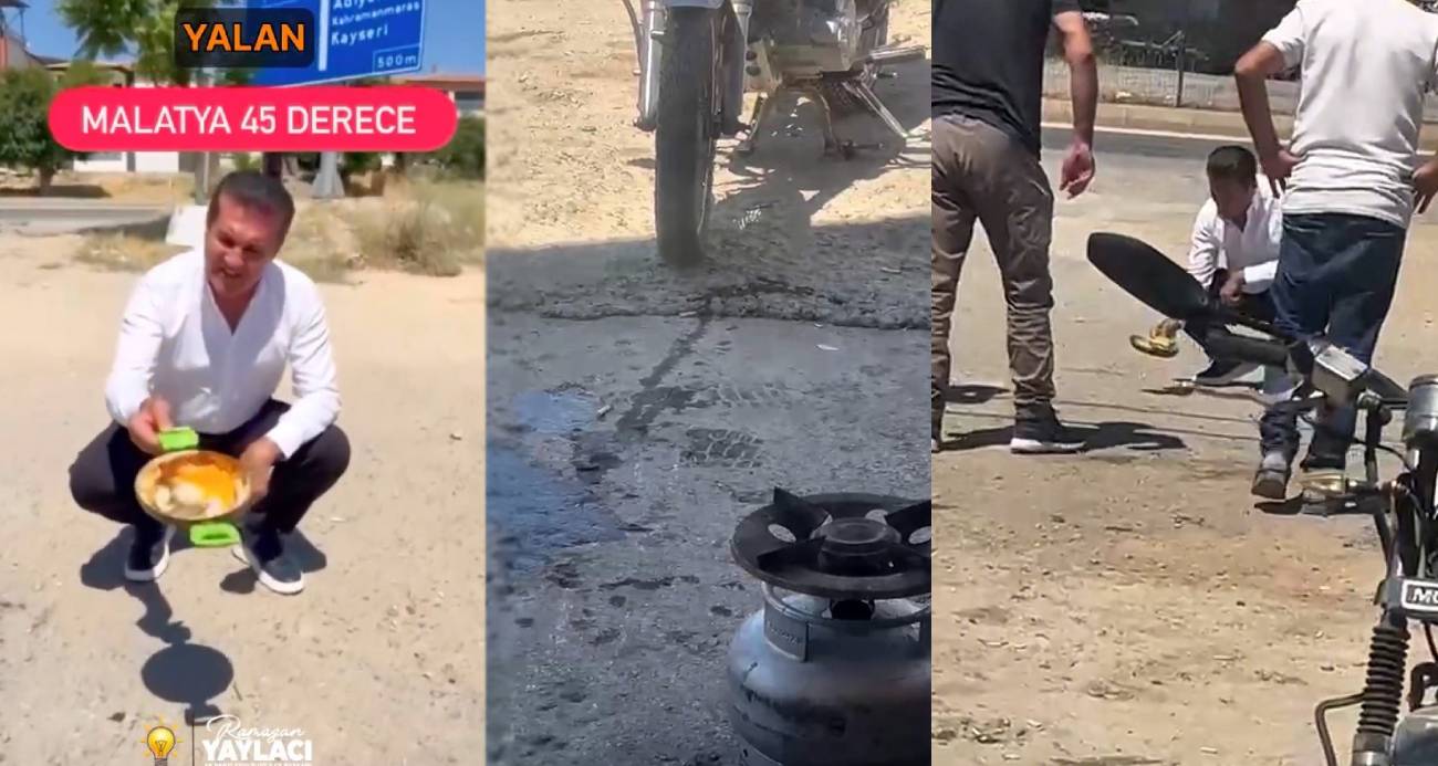 CHP’li Sarıgül’ün asfaltta yumurta pişirme videosunun kurgu olduğu iddiası